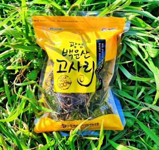 신선한 국산 고사리 100g: 한 입에 담긴 건강