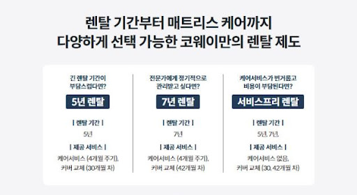 코웨이침대렌탈, 어떻게 선택할지 모르겠다면